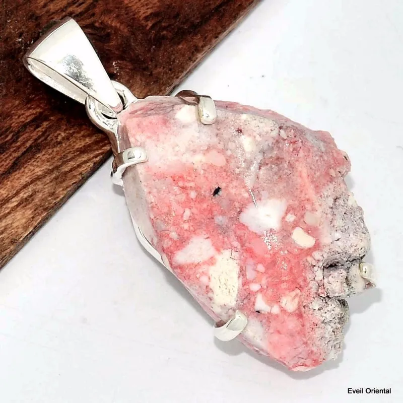Pendentif en Cinabre brut - Pendentifs pierres naturelles