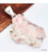 Pendentif en Cinabre brut rose laiteux Pendentifs pierres naturelles KC17.3