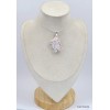 Pendentif en Cinabre brut rose laiteux Pendentifs pierres naturelles KC17.3