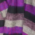 Très grand châle népalais 240 x 120 cm violet noir - Grand châle népalais 240 x 120 cm