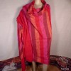 Très grand châle népalais 240 x 120 cm rouge fuschia Très grand châle népalais 240 x 120 cm TGCN12