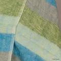 Très grand châle népalais 240 x 120 cm turquoise vert - Grand châle népalais 240 x 120 cm