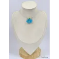 Pendentif Turquoise kingman et verte - Pendentifs pierres naturelles