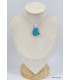 Pendentif argent Turquoise Kingman Pendentifs pierres naturelles KC18.4