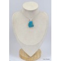 Pendentif argent Turquoise Kingman Pendentifs pierres naturelles KC18.4