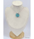 Pendentif argent 925 Turquoise Kingman Pendentifs pierres naturelles KC18.5