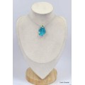Pendentif authentique Turquoise Kingman Pendentifs pierres naturelles KC18.6