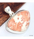 Pendentif argent Scolecite orange forme libre Bijoux en Scolecite KC19