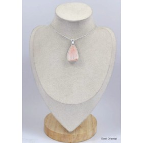 Pendentif Scolecite orange forme libre Bijoux en Scolecite KC19.1