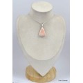 Pendentif triangulaire en Scolecite Orange Bijoux en Scolecite KC19.3
