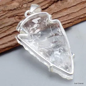 Pendentif Cristal Lémurien transparent - Pendentifs pierres naturelles