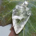 Pendentif Cristal Lémurien transparent - Pendentifs pierres naturelles