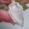 Pendentif Cristal Lémurien serti griffes Bijoux en Quartz Lémurien KC21.3