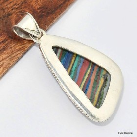 Pendentif Calcite Arc-en-ciel style vintage Bijoux en Calcite KC22