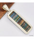 Pendentif Calcite Arc-en-ciel rectangulaire Bijoux en Calcite KC22.1