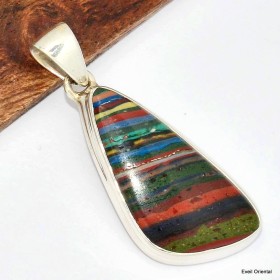 Pendentif Calcite Arc-en-ciel asymétrique Bijoux en Calcite KC22.2
