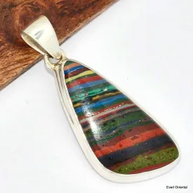 Pendentif Calcite Arc-en-ciel asymétrique - Bijoux en Calcite