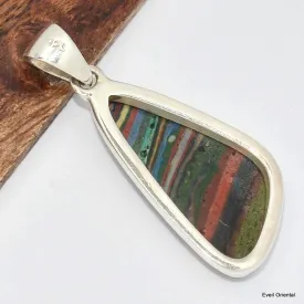 Pendentif Calcite Arc-en-ciel asymétrique - Bijoux en Calcite