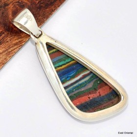 Pendentif forme libre Calcite arc-en-ciel Bijoux en Calcite KC22.3