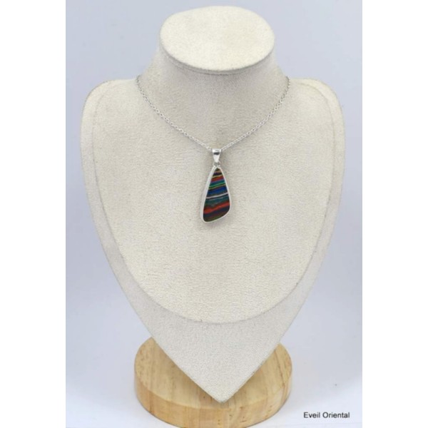 Pendentif forme libre Calcite arc-en-ciel Bijoux en Calcite KC22.3