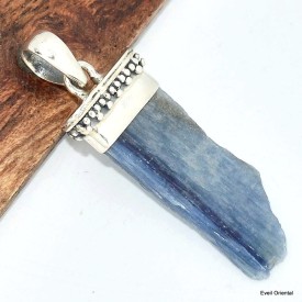 Pendentif Cyanite bleue forme bâtonnet Pendentifs pierres naturelles KC23.1