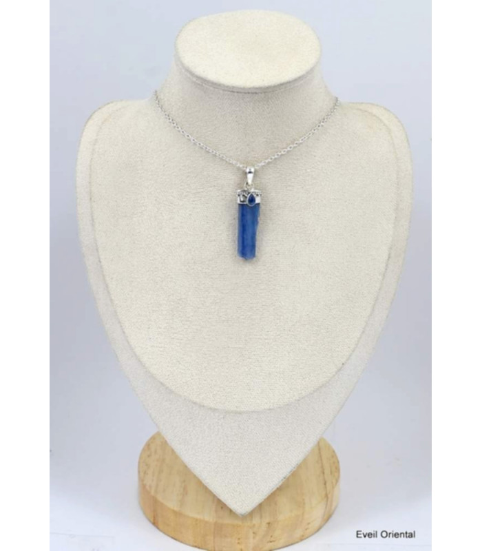 Pendentif Cyanite bleue forme bâtonnet Pendentifs pierres naturelles KC23.1