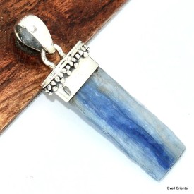 Pendentif en Cyanite bleue forme bâtonnet Pendentifs pierres naturelles KC23.2