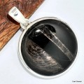 Pendentif rond Hypersthène Pendentifs pierres naturelles KC24