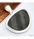 Pendentif Hypersthene semi-rond Pendentifs pierres naturelles KC24.1