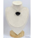 Pendentif Hypersthene semi-rond Pendentifs pierres naturelles KC24.1