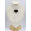 Pendentif Hypersthene semi-rond Pendentifs pierres naturelles KC24.1
