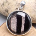 Pendentif rond Hypersthène Pendentifs pierres naturelles KC24