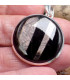 Pendentif rond Hypersthène Pendentifs pierres naturelles KC24