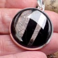 Pendentif rond Hypersthène Pendentifs pierres naturelles KC24