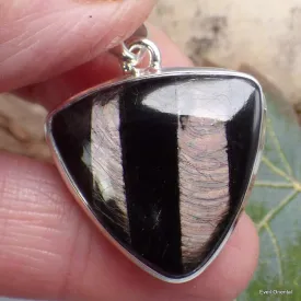 Pendentif triangle en Hypersthène - Bijoux en Hypersthene