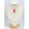 Pendentif goutte Rhodochrosite gel qualité AAA Pendentifs pierres naturelles KC25