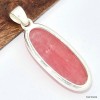 Pendentif oval allongé Rhodochrosite gel Bijoux en Rhodochrosite KC25.2