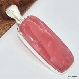 Grand Pendentif Rhodochrosite gel - Bijoux en Rhodochrosite