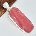Grand Pendentif Rhodochrosite gel Bijoux en Rhodochrosite KC25.3