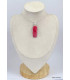 Grand Pendentif Rhodochrosite gel Bijoux en Rhodochrosite KC25.3