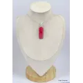 Grand Pendentif Rhodochrosite gel - Bijoux en Rhodochrosite