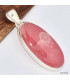 Grand Pendentif oval Rhodochrosite gel Bijoux en Rhodochrosite KC25.4