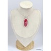 Grand Pendentif oval Rhodochrosite gel Bijoux en Rhodochrosite KC25.4