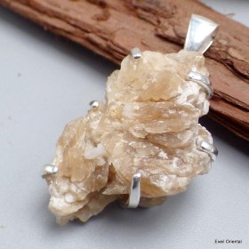 Gros pendentif Barite brute Pendentifs pierres naturelles KC20