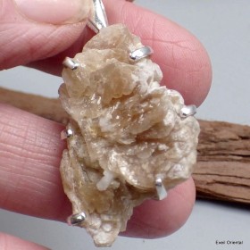 Gros pendentif Barite brute Pendentifs pierres naturelles KC20