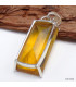 Gros Pendentif en Fluorite jaune rectangulaire Bijoux en Fluorite KC26