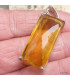 Gros Pendentif en Fluorite jaune rectangulaire Bijoux en Fluorite KC26
