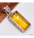 Pendentif Fluorite Jaune style ancien Bijoux en Fluorite KC26