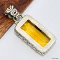 Pendentif Fluorite Jaune style ancien - Pendentifs pierres naturelles