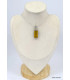 Pendentif Fluorite Jaune style ancien Bijoux en Fluorite KC26